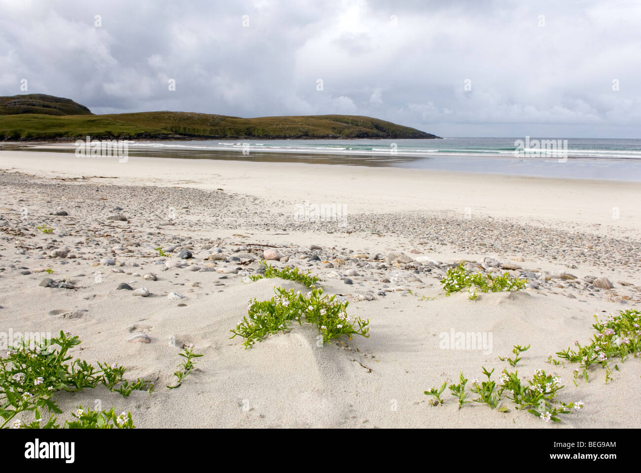 Traigh Siar beach, Isle of Vatersay, Outer Hebrides, Scotland. Stock Photo