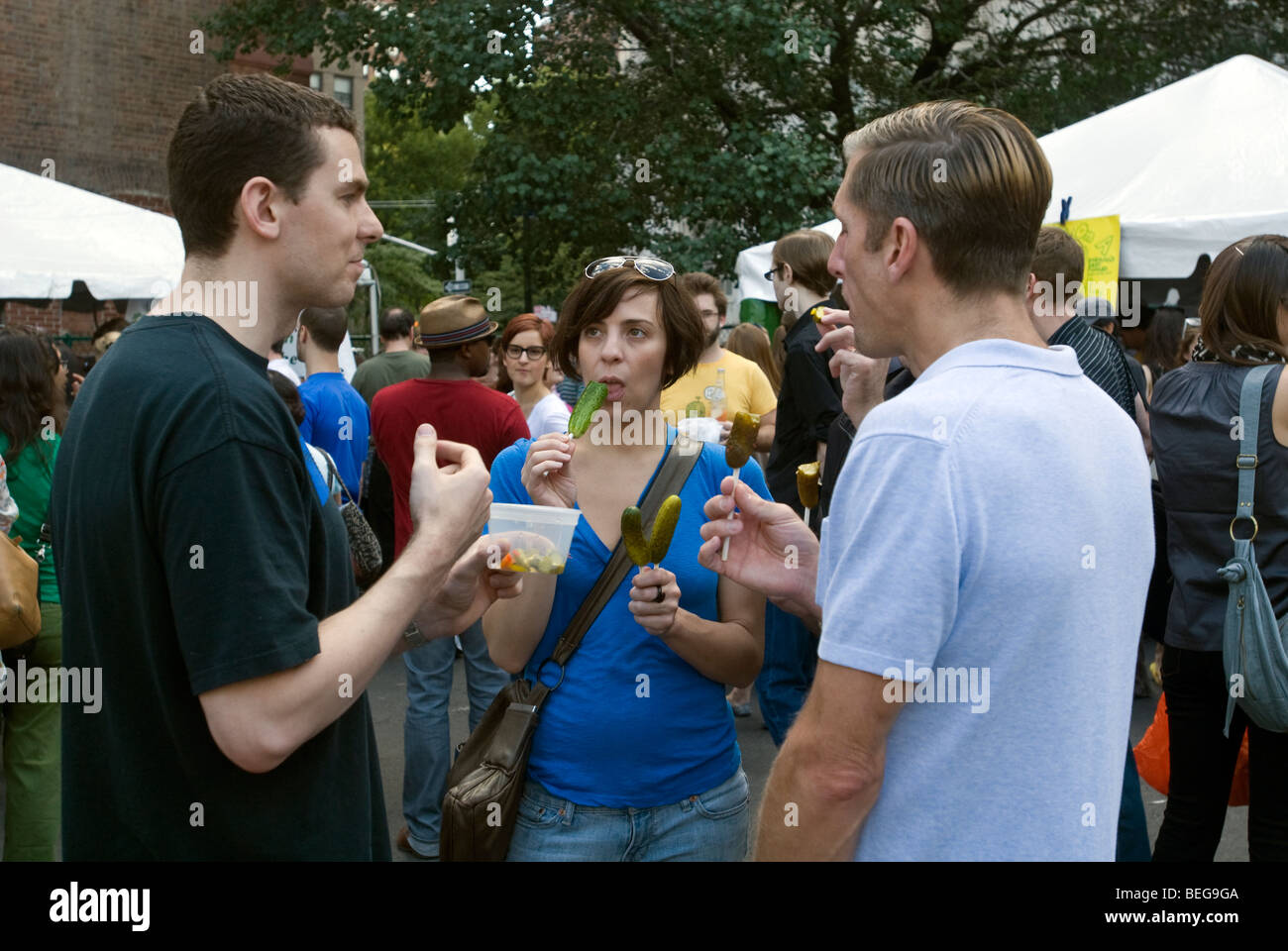 Pickle lovers flock to the Lower East Side in New York on International