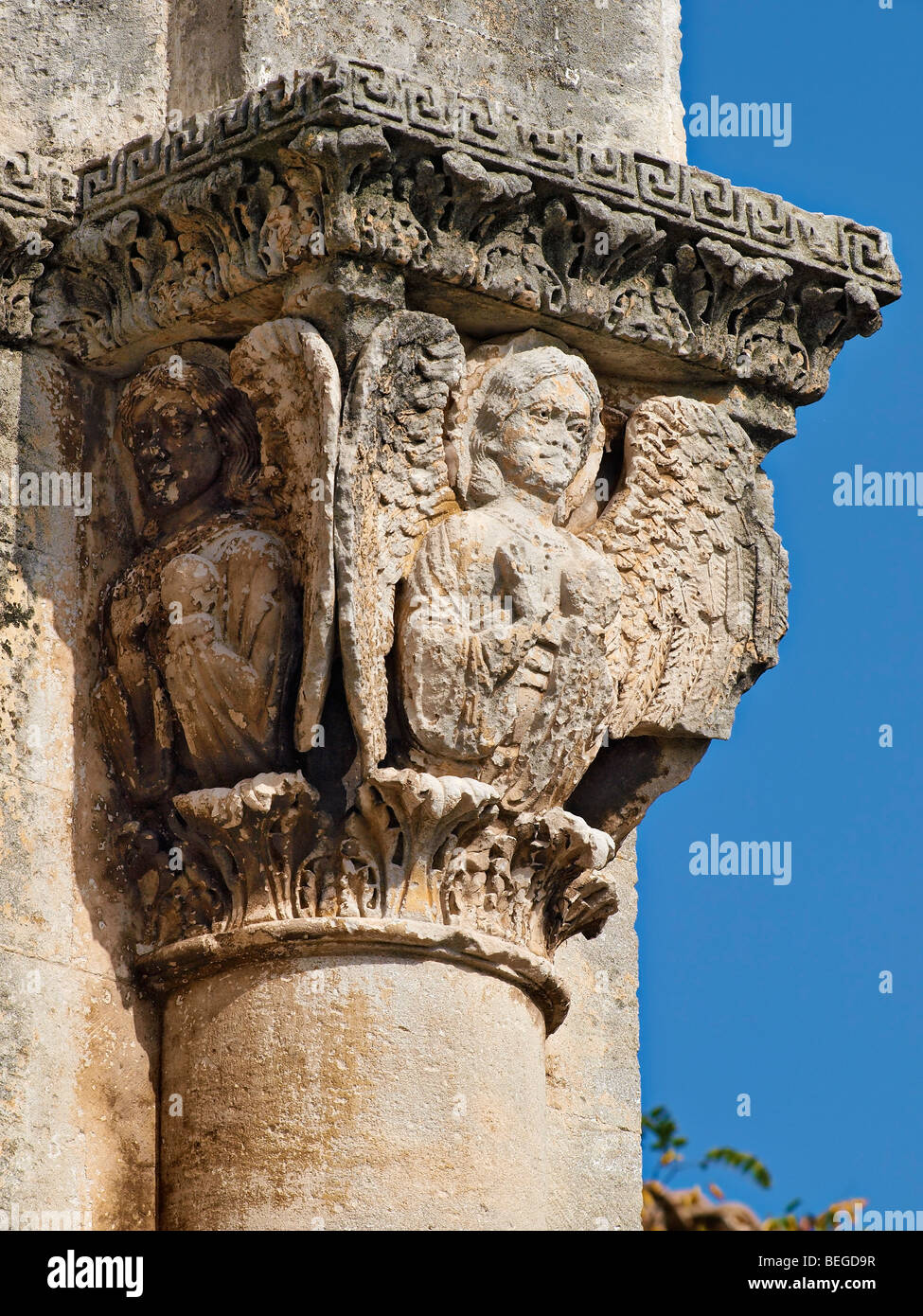 The Saint Gilles monastory and abbey, France. Stock Photo
