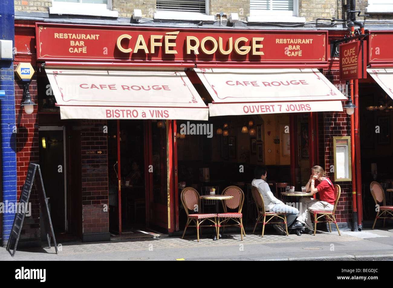 A branch of Restaurant chain Cafe Rouge in Bow St Covent Garden London