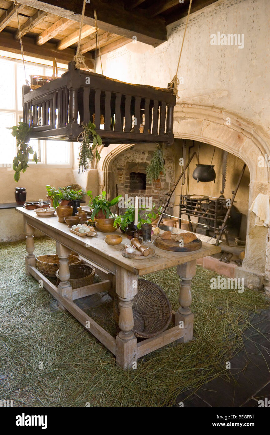Plas Mawr medieval house, Conwy, Gwynedd, Wales, United Kingdom. Stock Photo