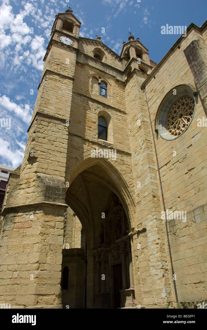 Church of Saint Vicente, in San Sebastian, the Basque country Stock ...