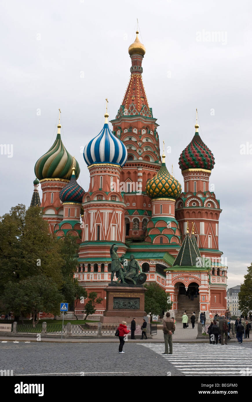 Saint Basil Cathedral in Moscow Stock Photo
