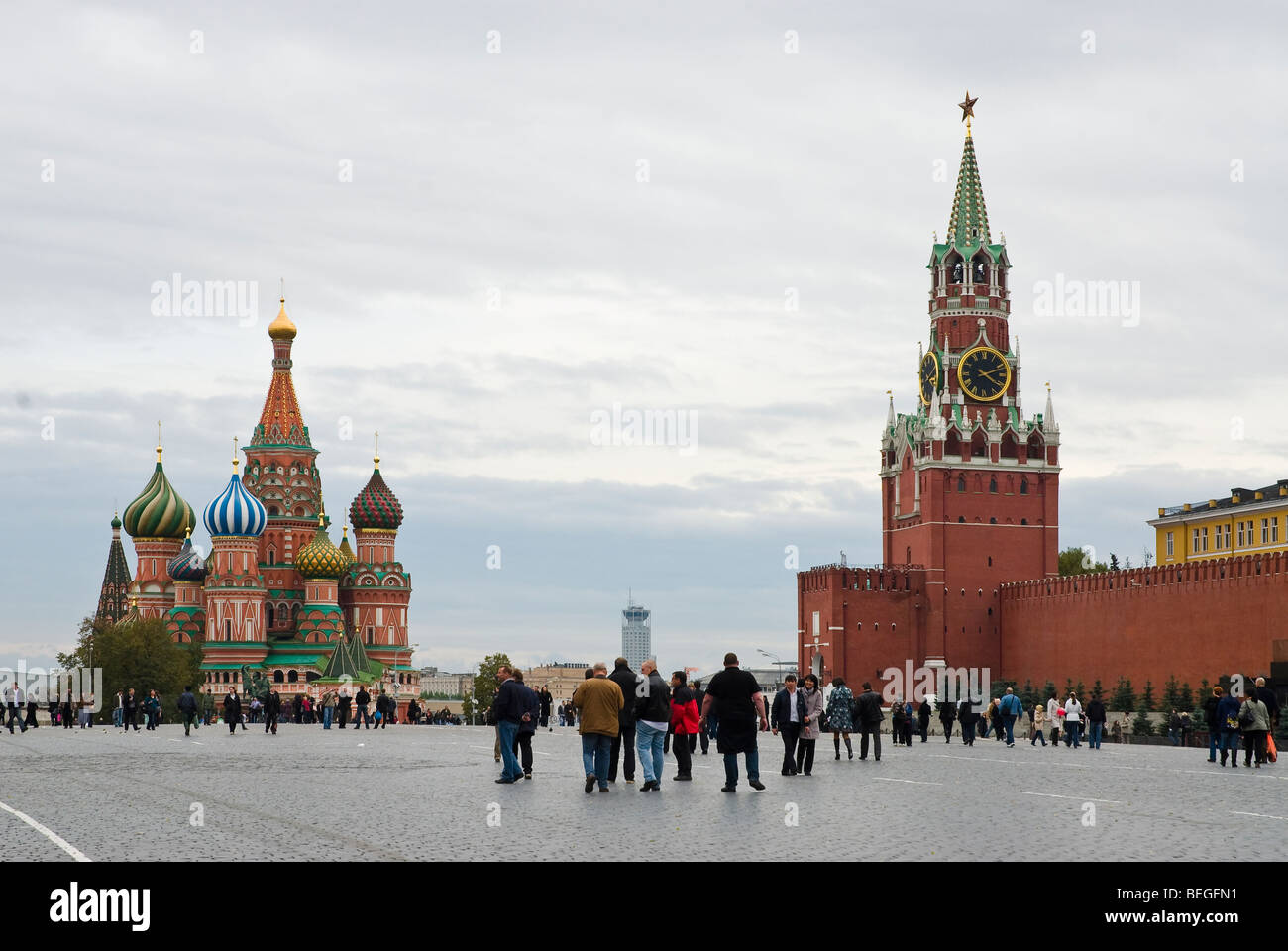 Moscow Red Krasnaya Square Stock Photo