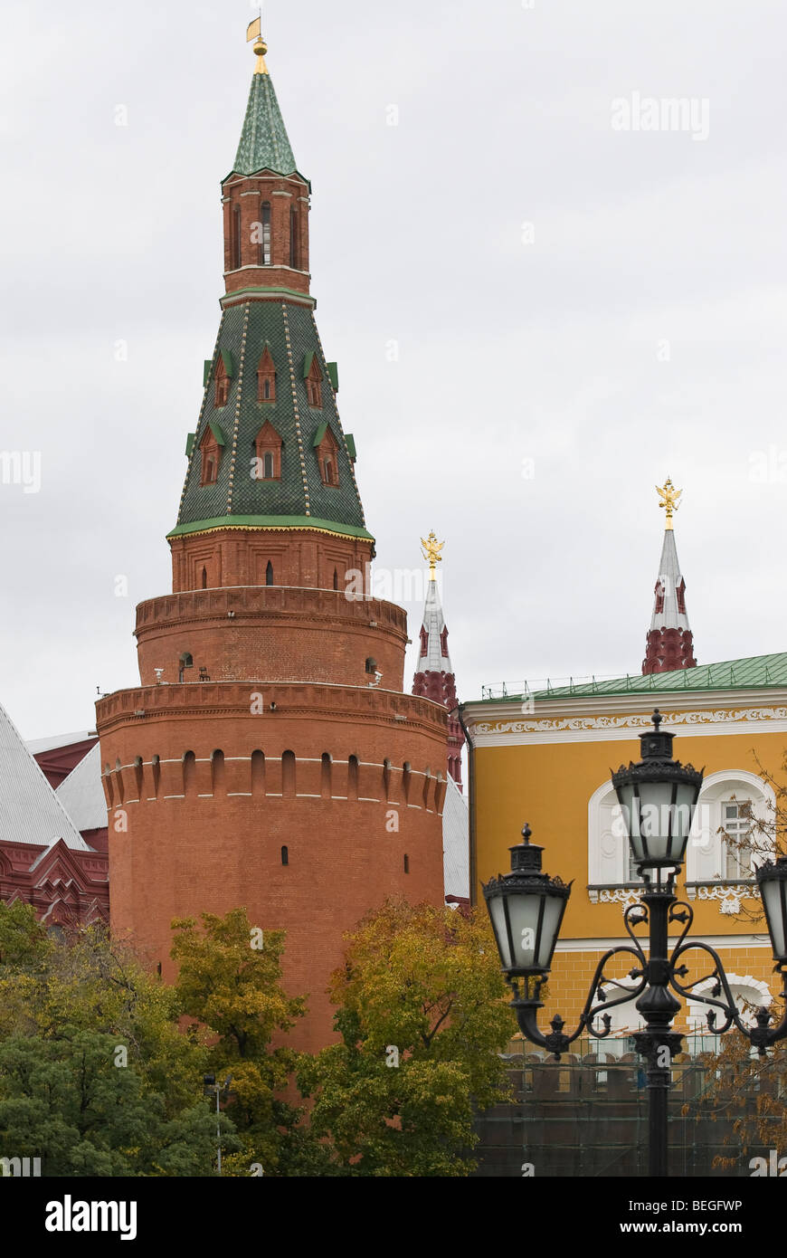 Tower of Moscow Kremlin Stock Photo