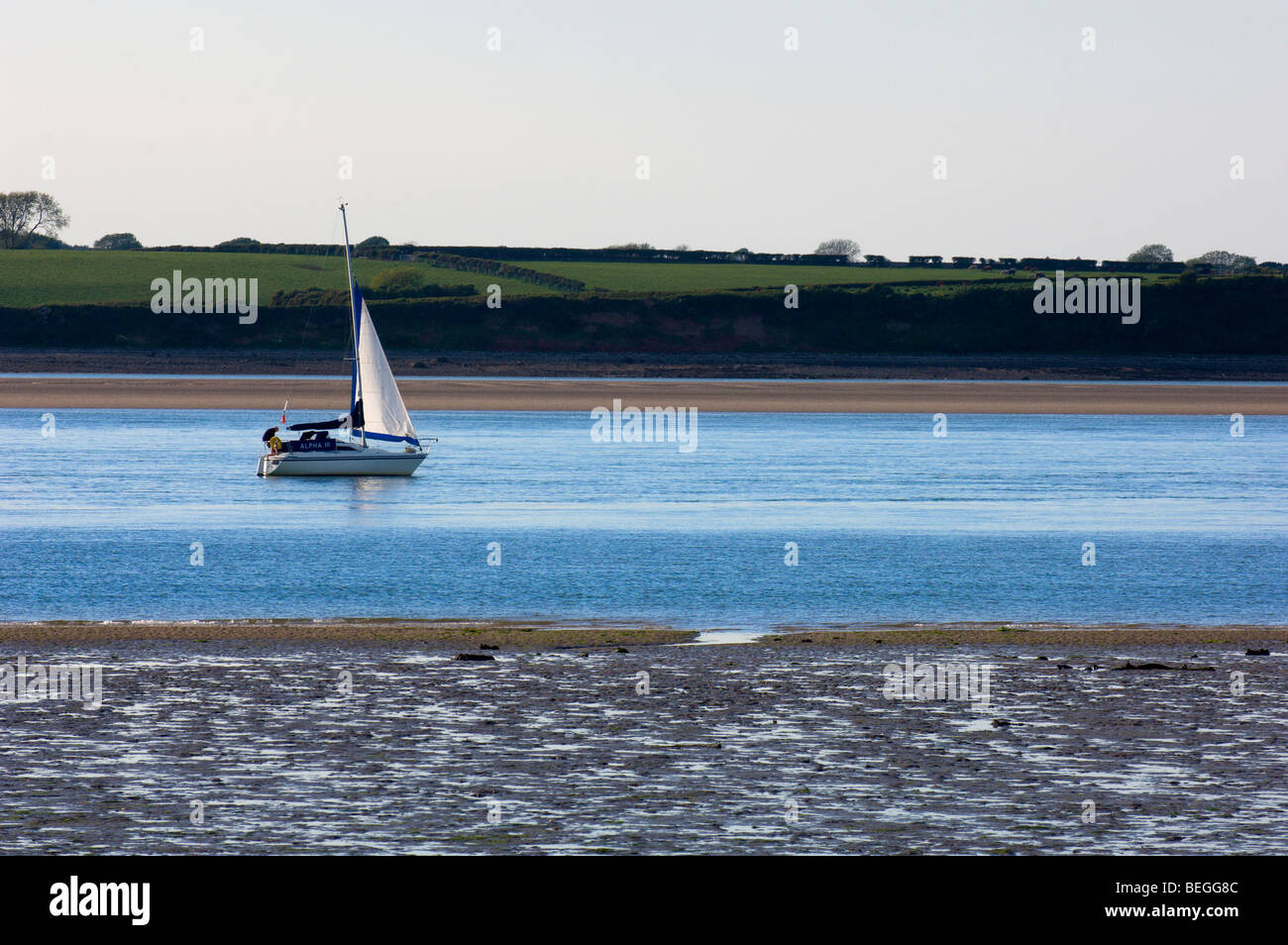 Sailing boats, Menai Straits, Wales, United Kingdom Stock Photo Alamy