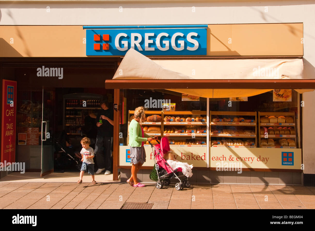 Greggs the bakers bakery in Great Yarmouth , Norfolk , Uk Stock Photo
