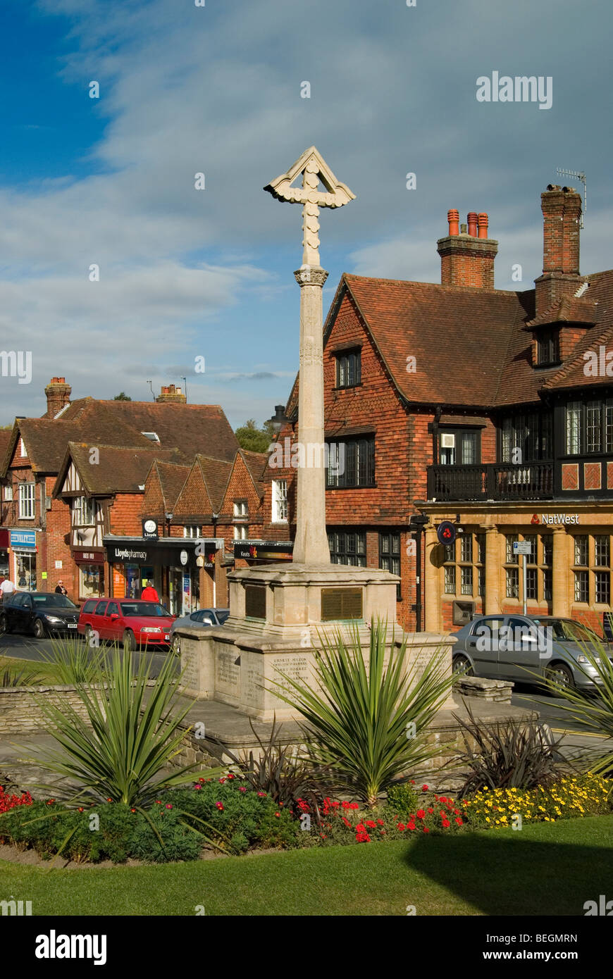 war memorial in haslemere town centre in west sussex Stock Photo