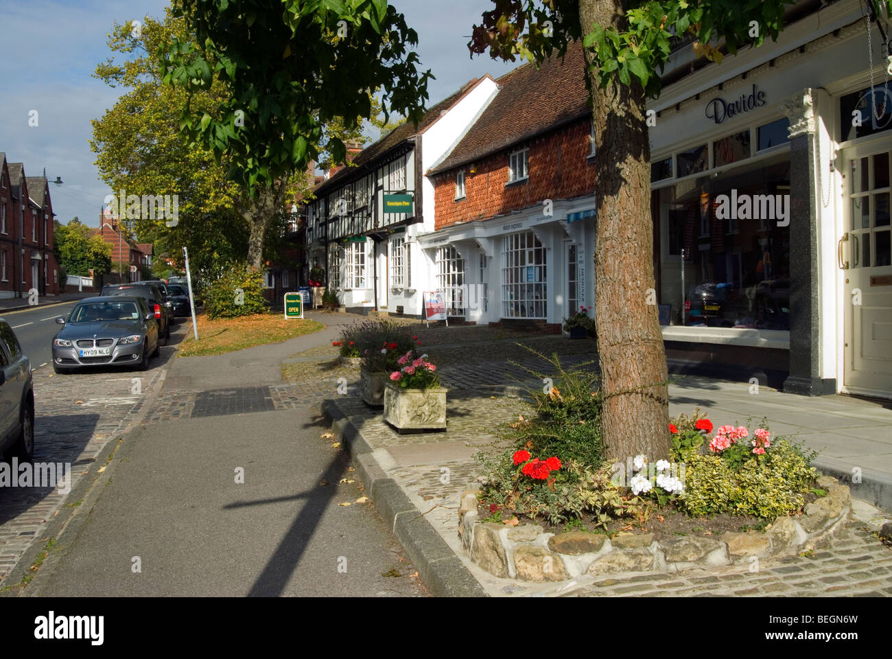 Shops in Haslemere town centre Stock Photo