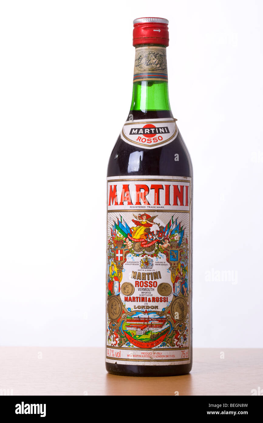Bottle of Martini Stock Photo