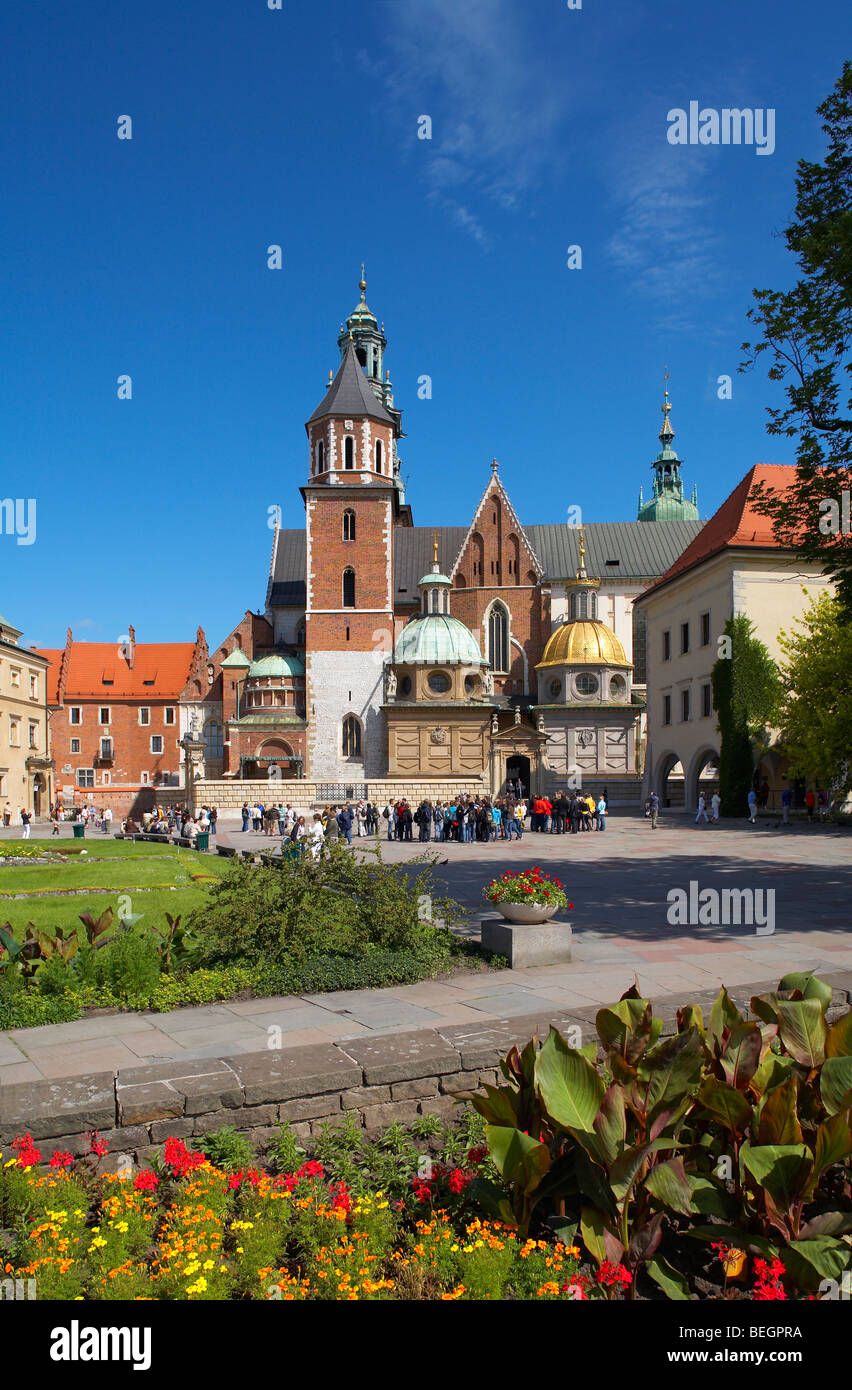 Eastern Europe Poland Malopolska Krakow Royal Wawel Cathedral Stock Photo