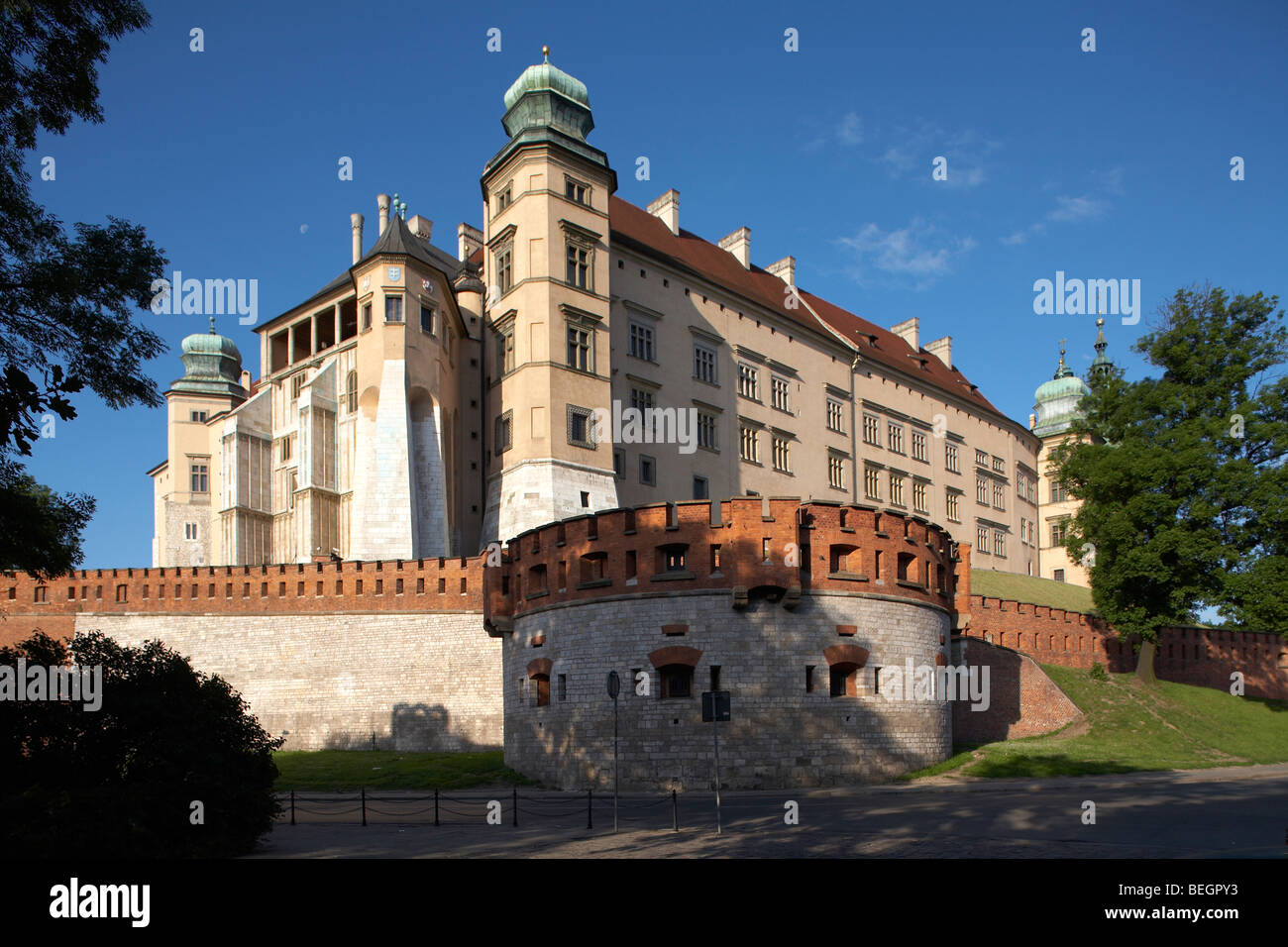 Eastern Europe Poland Malopolska Krakow Royal Wawel Castle Stock Photo