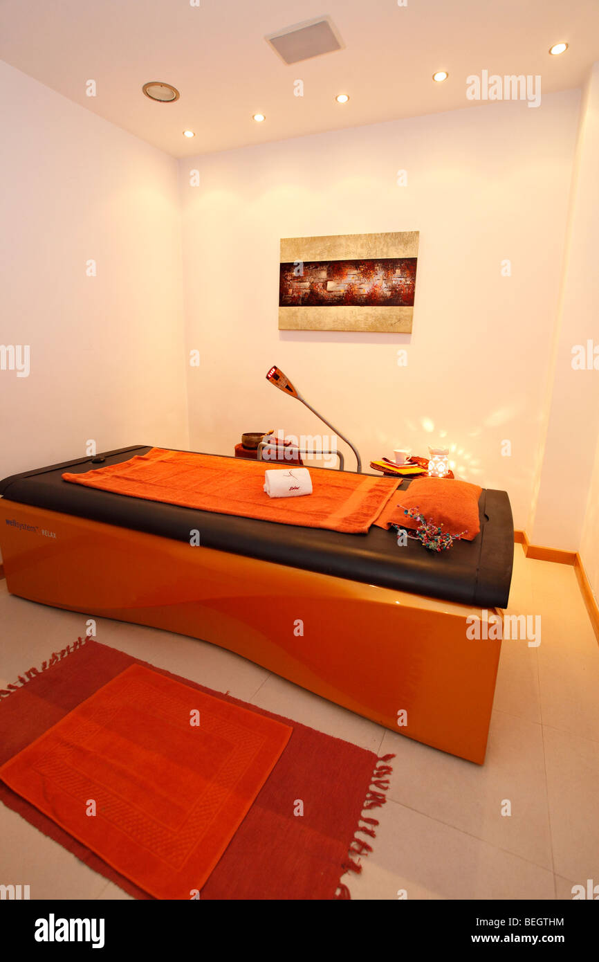 Life quality concept - a hot water bed in a spa Stock Photo