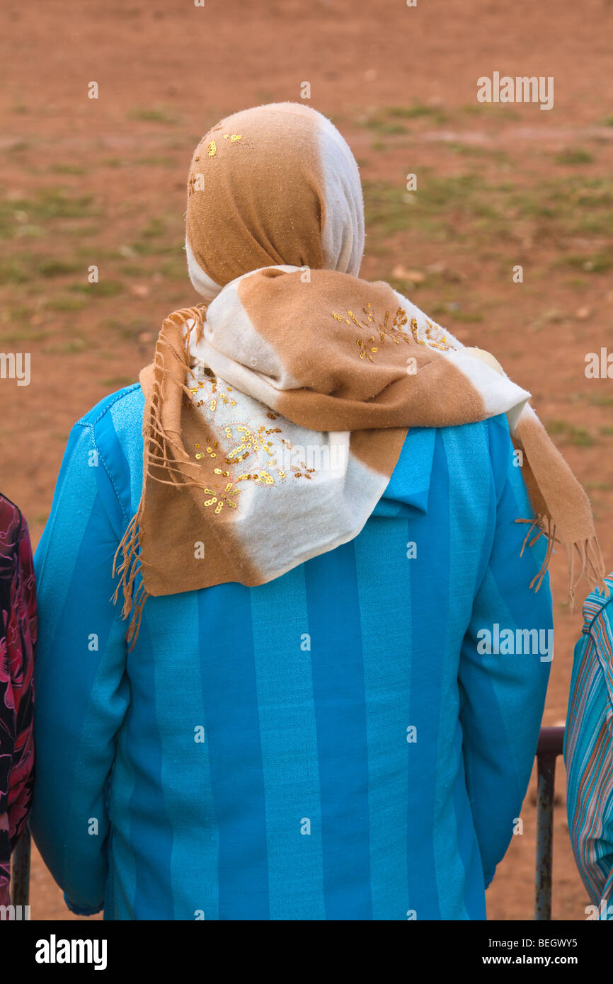 Woman wearing headscarf and jellaba Meknes Morocco Stock Photo Alamy