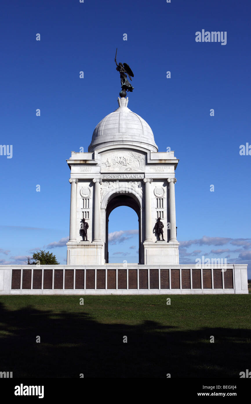 Pennsylvania Memorial, Gettysburg Stock Photo - Alamy