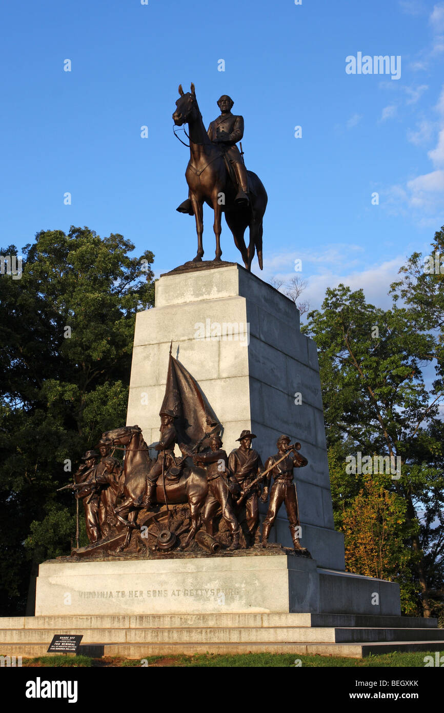 Virginia Memorial, Gettysburg Battlefield Stock Photo - Alamy