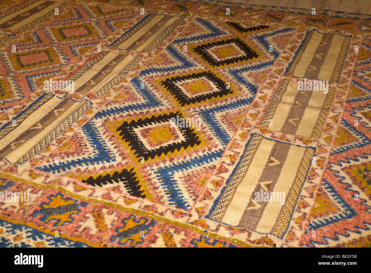 Traditional Berber carpet Morocco Stock Photo Alamy