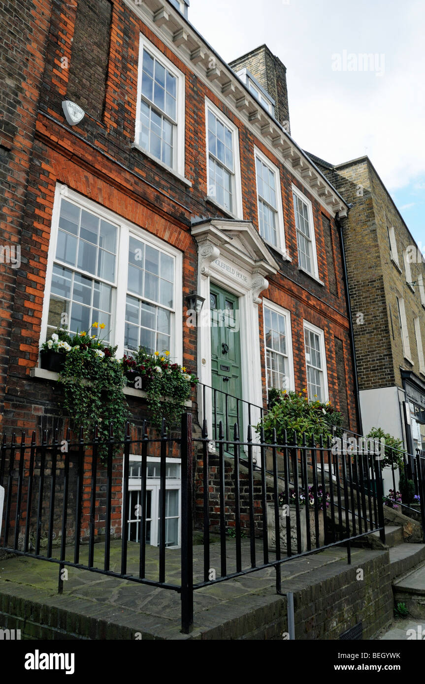 Georgian House on Highgate Hill, Highgate Village, London, England, UK Stock Photo