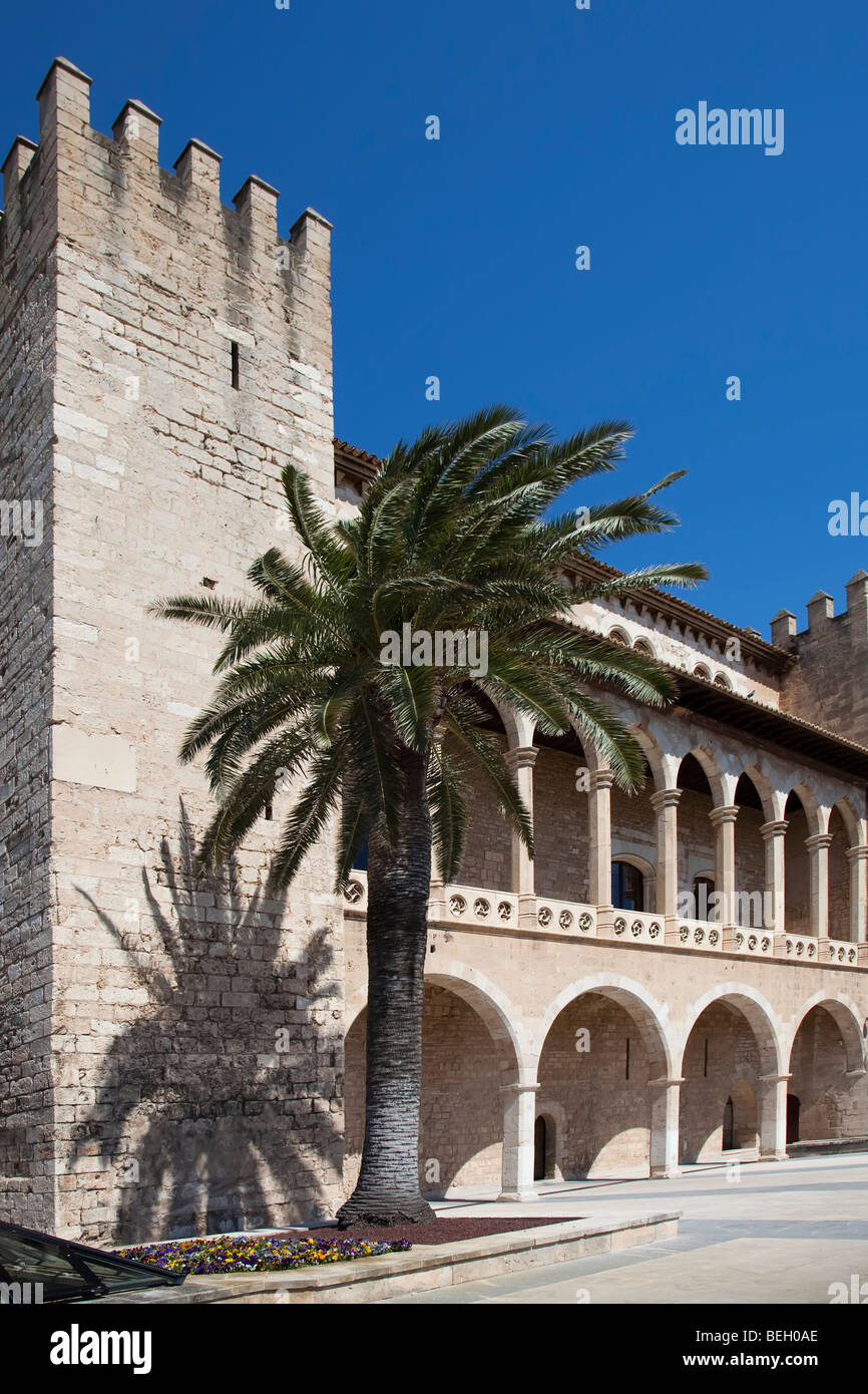 Royal palace of la almudaina palma mallorca spain stock photo alamy
