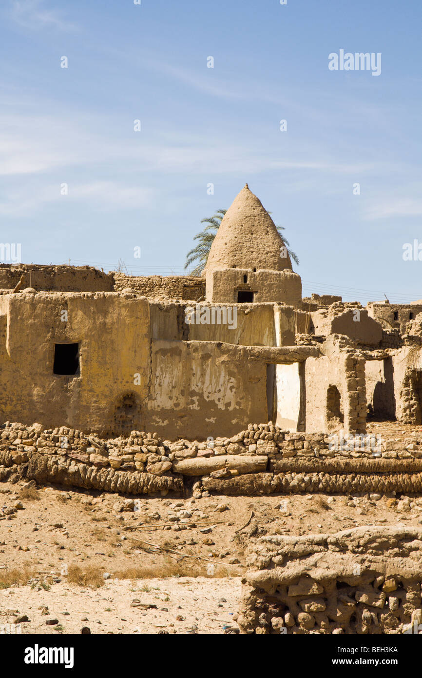 Old Town of Bahariya Oasis, Bahariya Oasis, Libyan Desert, Egypt Stock Photo