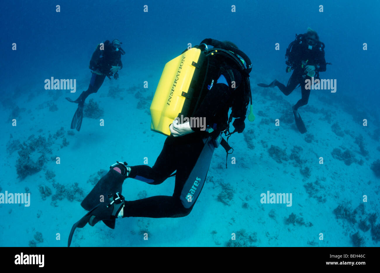 Rebreather Diving Stock Photo