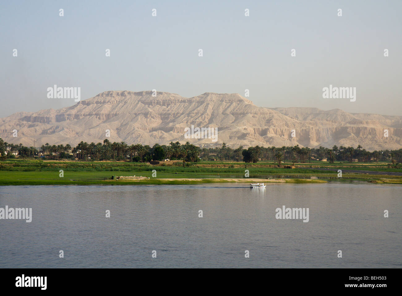 Thebes on west side of Nile, Luxor, Egypt Stock Photo