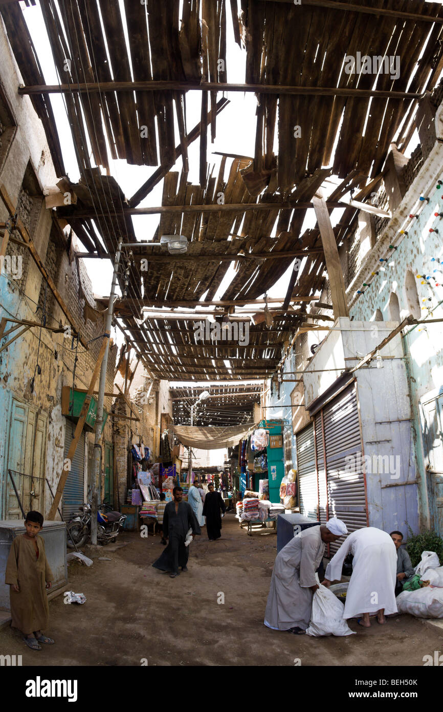 Street Szene in Esna, Esna, Egypt Stock Photo