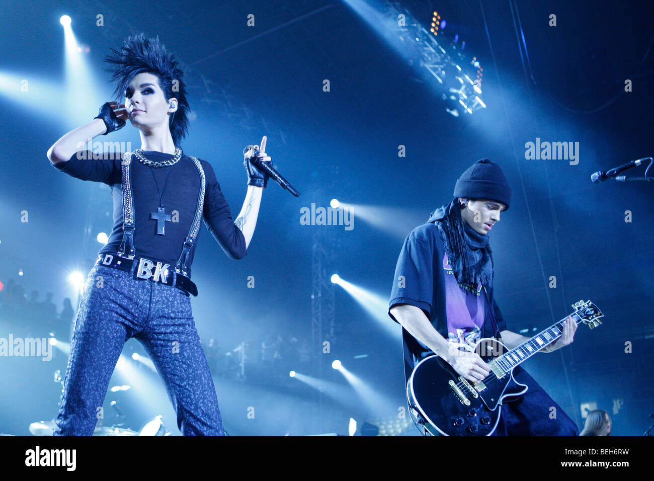 9 Oct 2009 Athens Greece. MTV day with the German band Tokio Hotel. Stock Photo