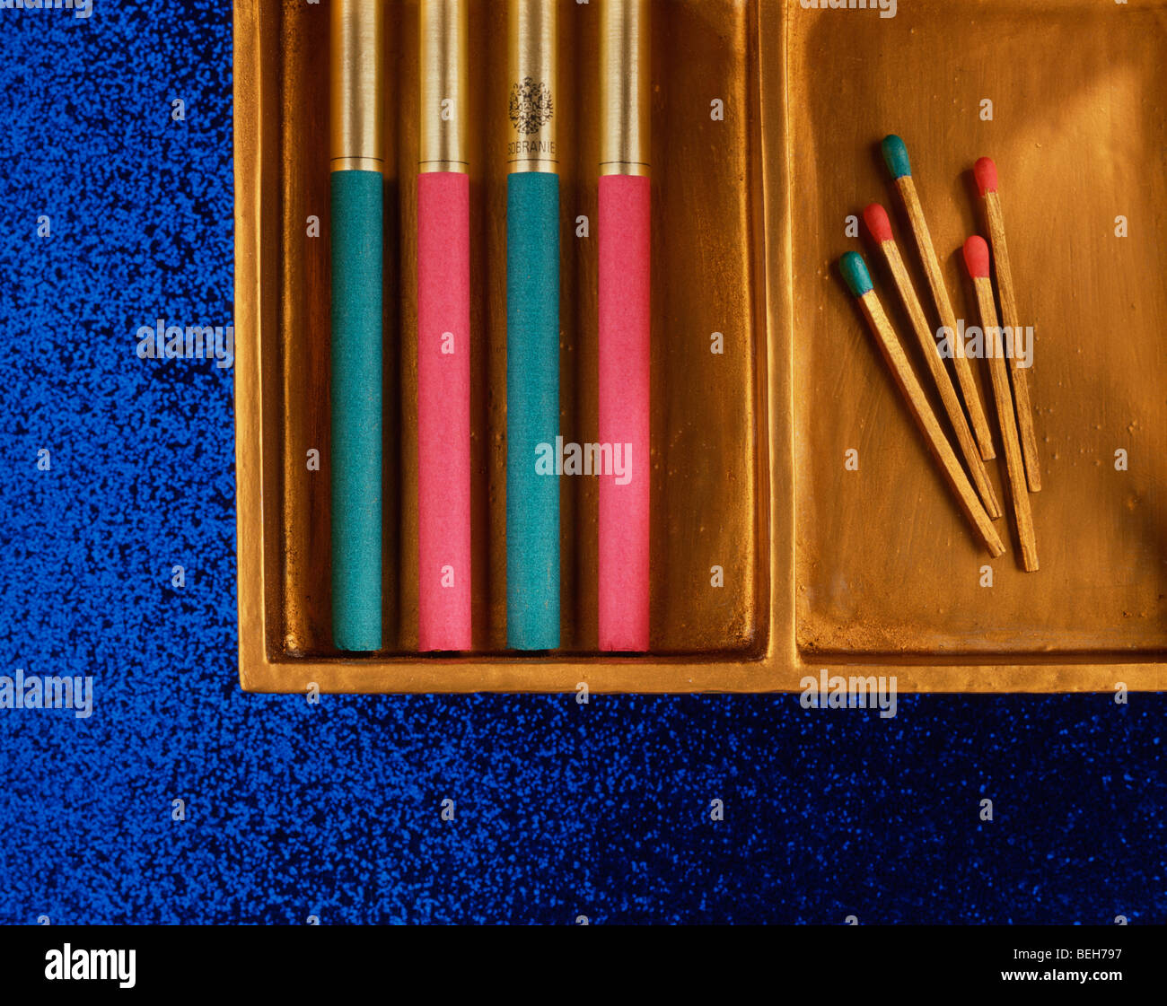 Sobranie cocktail Russian style cigarettes Stock Photo - Alamy