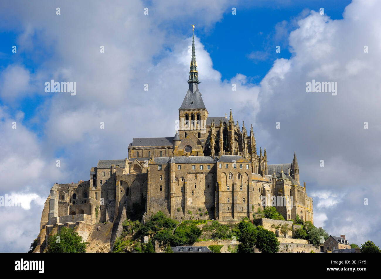 MontSaintMichel (Benedictine abbey). Normandy. France Stock Photo Alamy