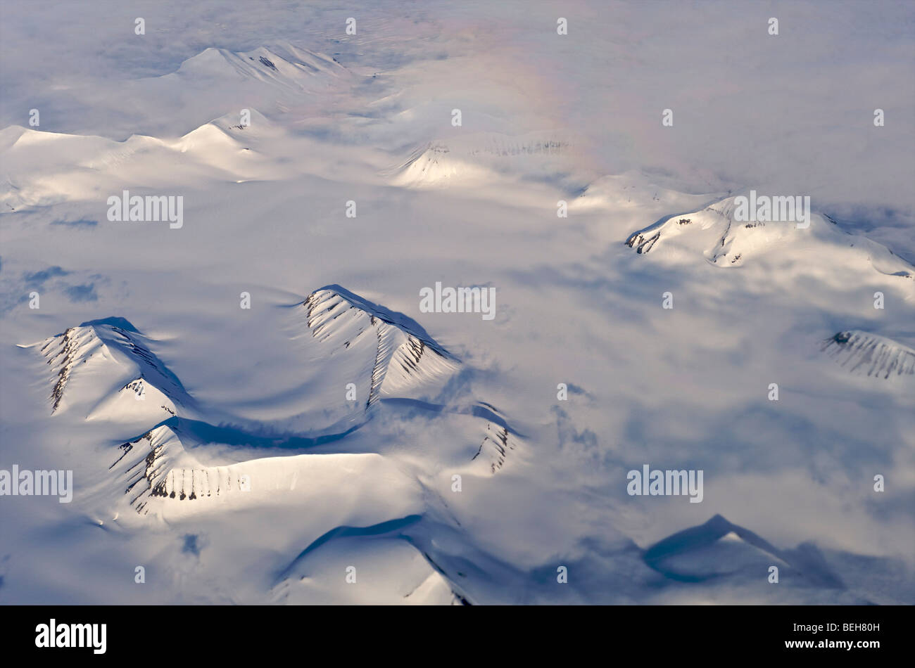 Spitsbergen, Svalbard, aerial view Stock Photo