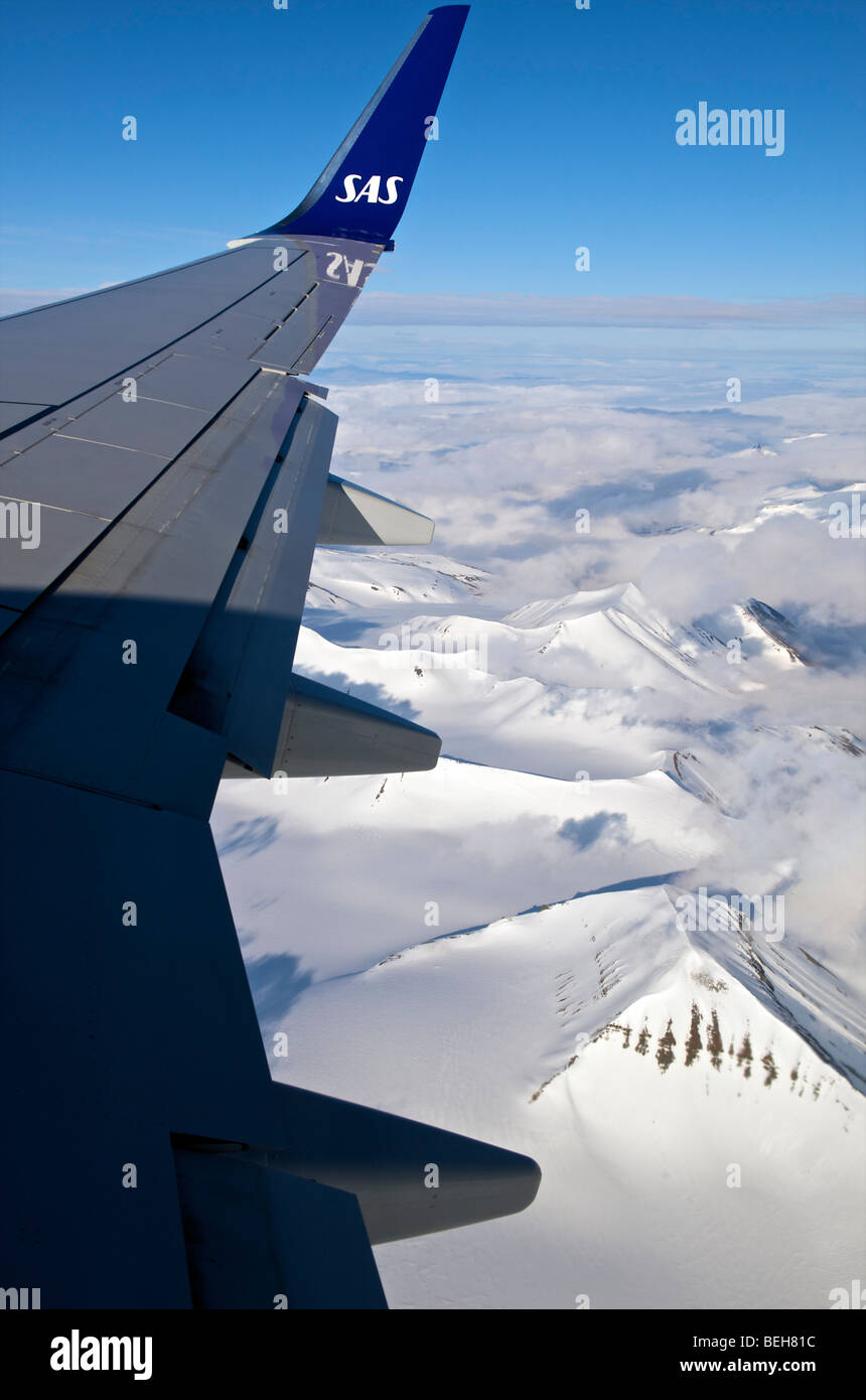 Spitsbergen, Svalbard, aerial view Stock Photo