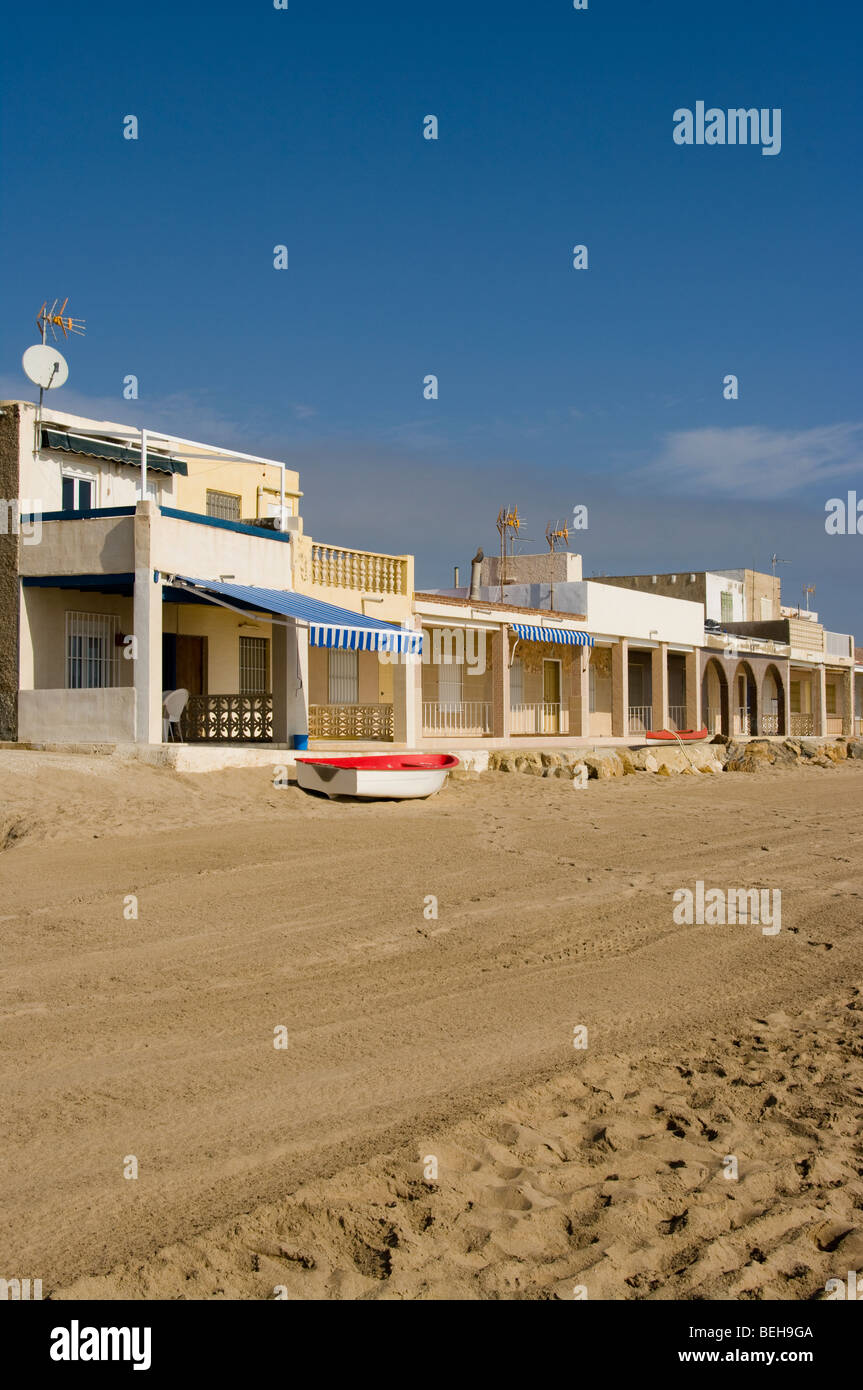 Beachfront Holiday Villas Playa Del Pinet La Marina Spain Stock Photo