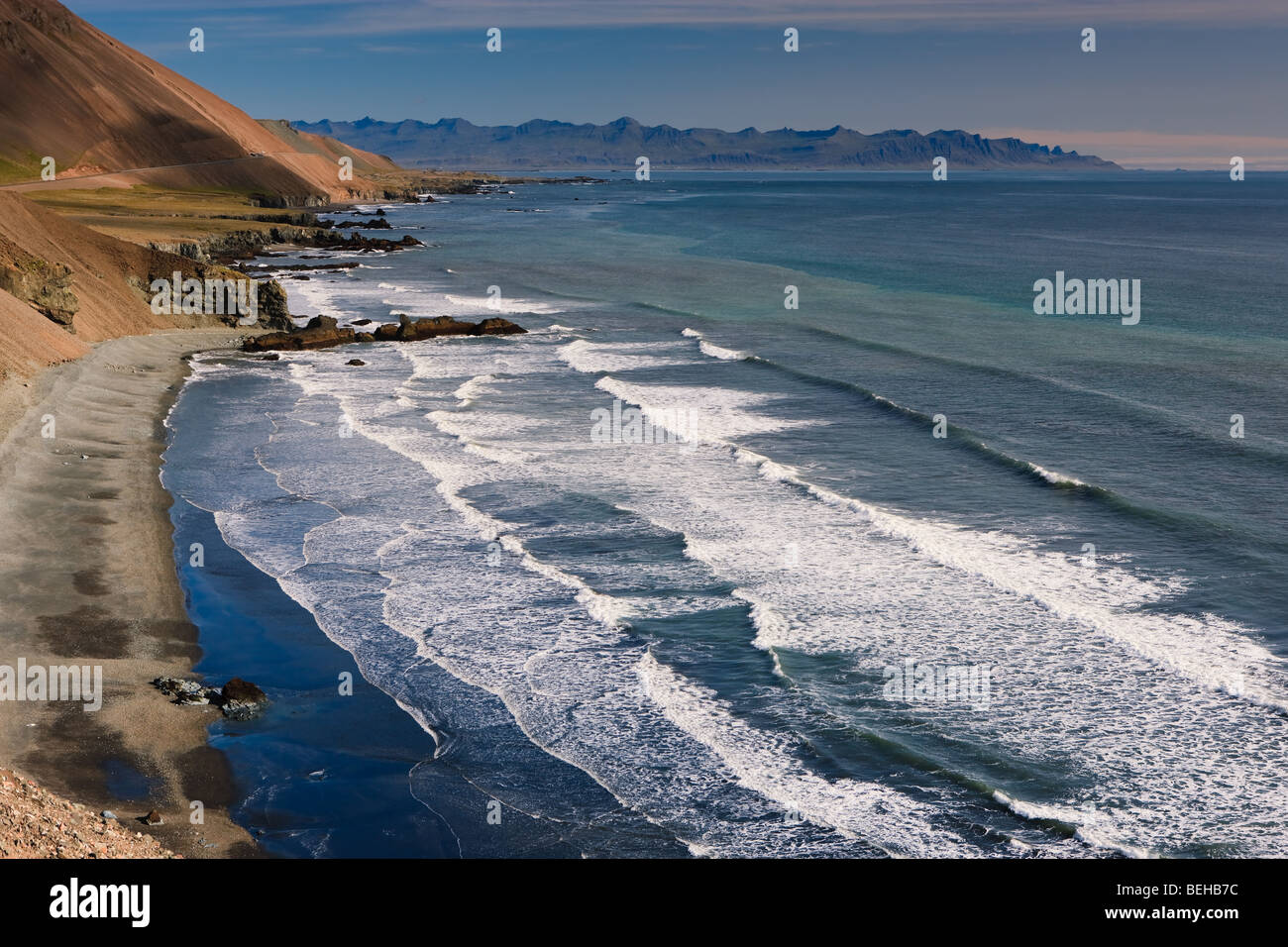 Iceland Eastcoast near Djupavogshreppur Stock Photo