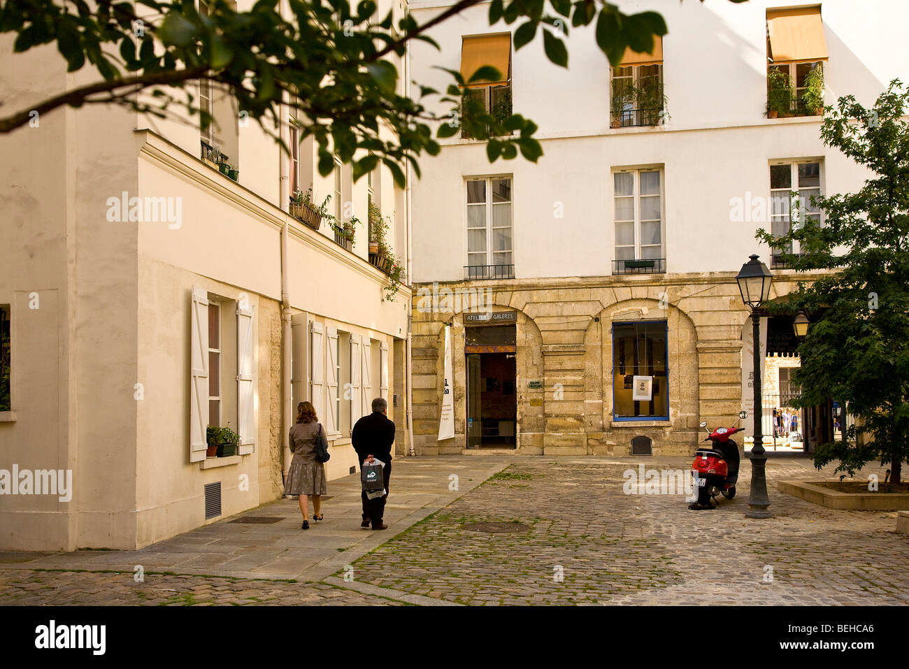 LE VILLAGE SAINT-PAUL, PARIS Stock Photo