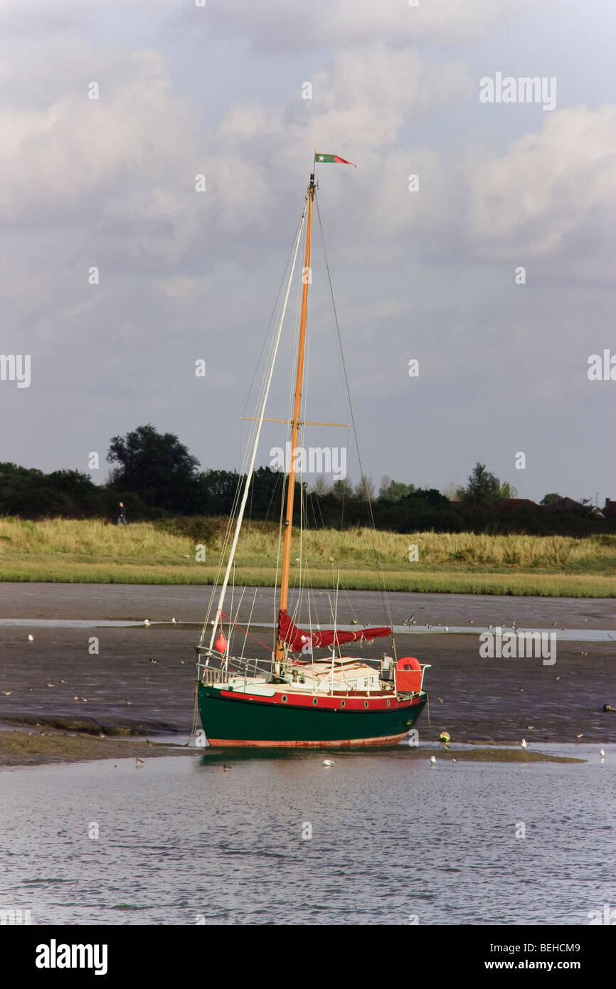 the boat-maldon Stock Photo