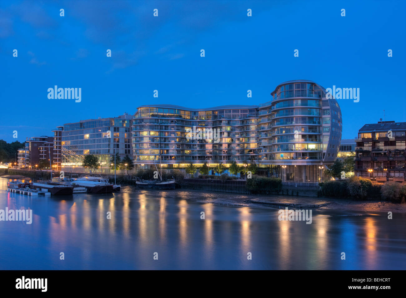 Albion Riverside apartments in Battersea overlooking the River Thames
