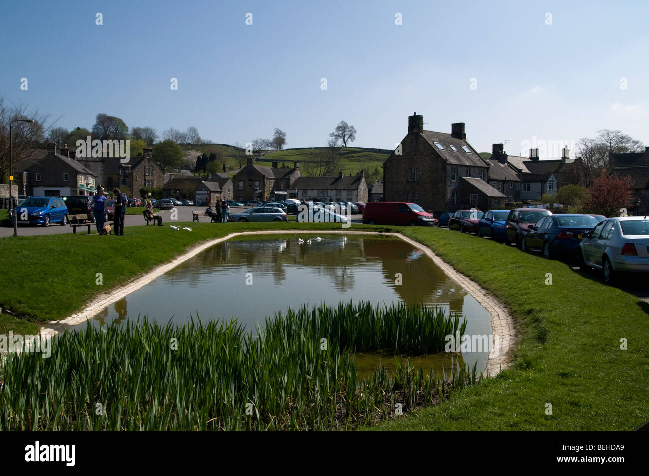 Hartington village in the derbyshire peak district hires stock