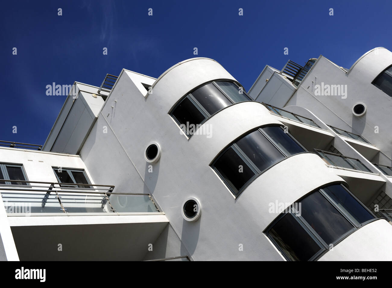 The Van Alen Building a modern style block of appartments on Brighton