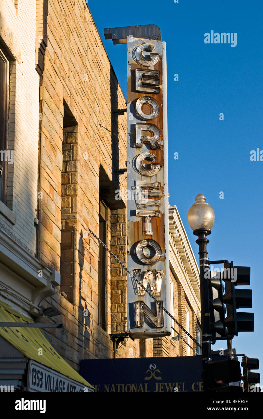 The famous and iconic sign in Washington DC Stock Photo Alamy