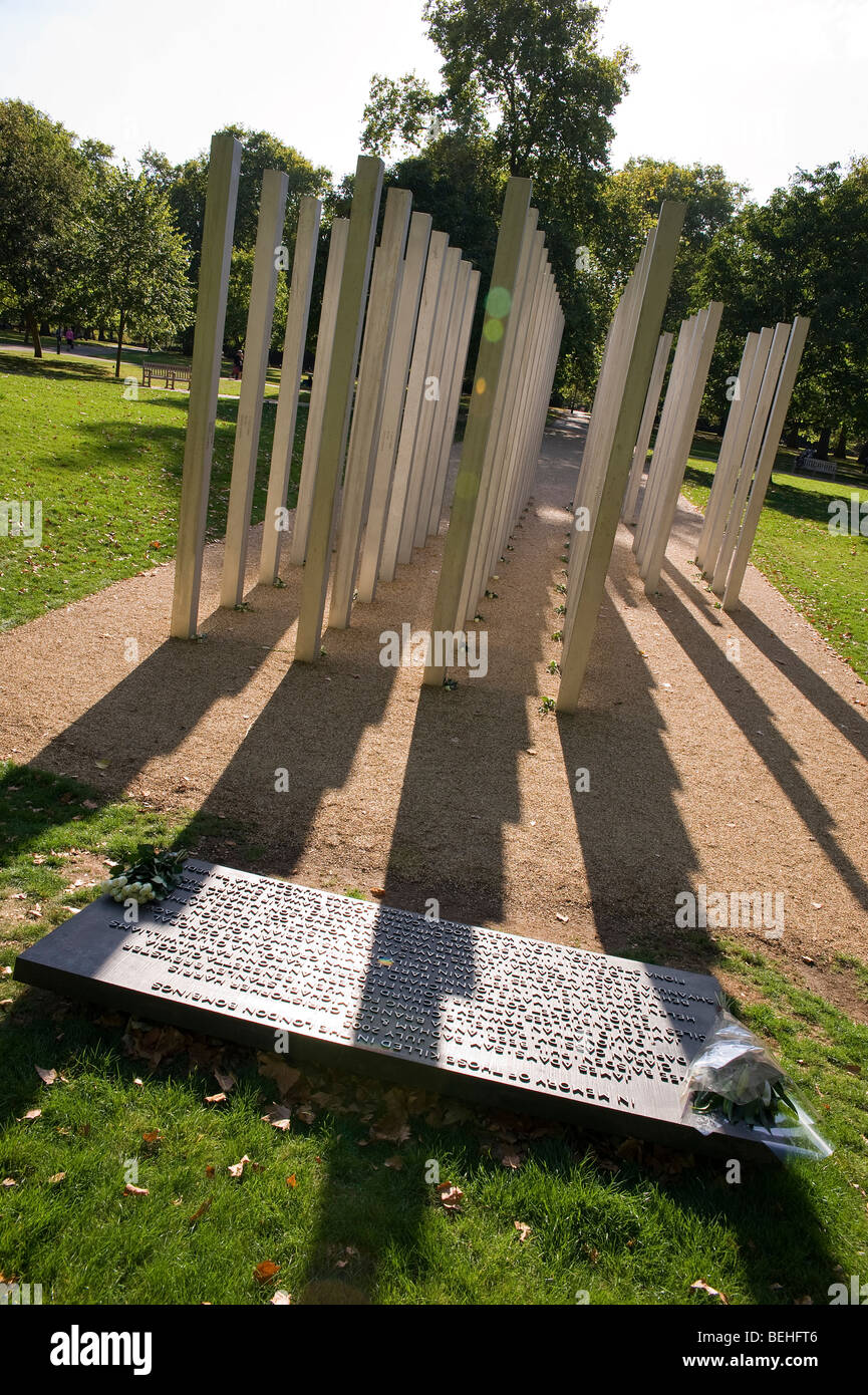 Memorial to victims of London bombings Stock Photo