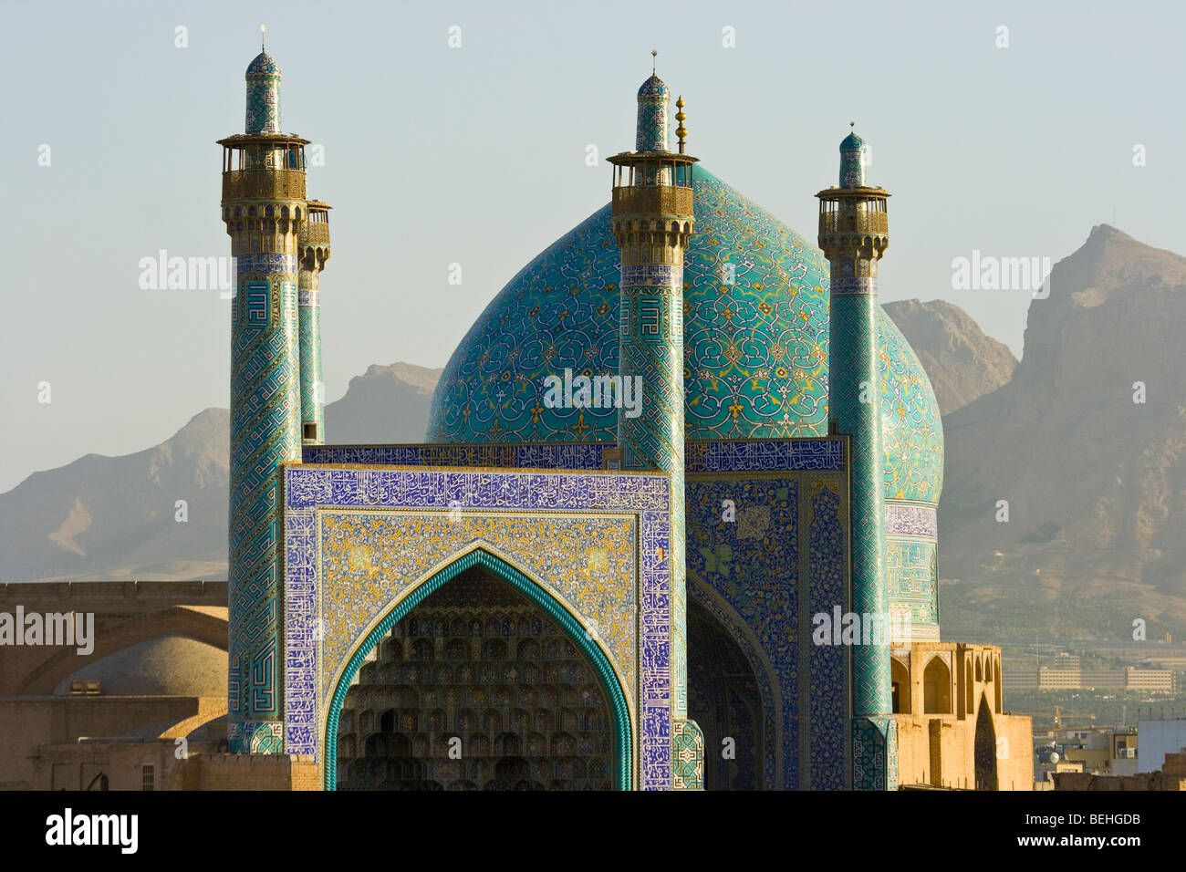 Shah or Imam Mosque in Imam Square in Isfahan Iran Stock Photo