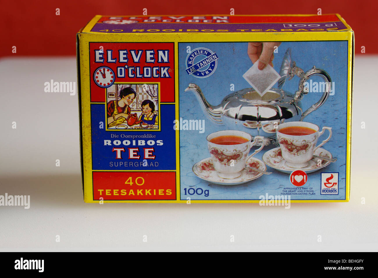 Box of Rooibos Teabags Stock Photo Alamy