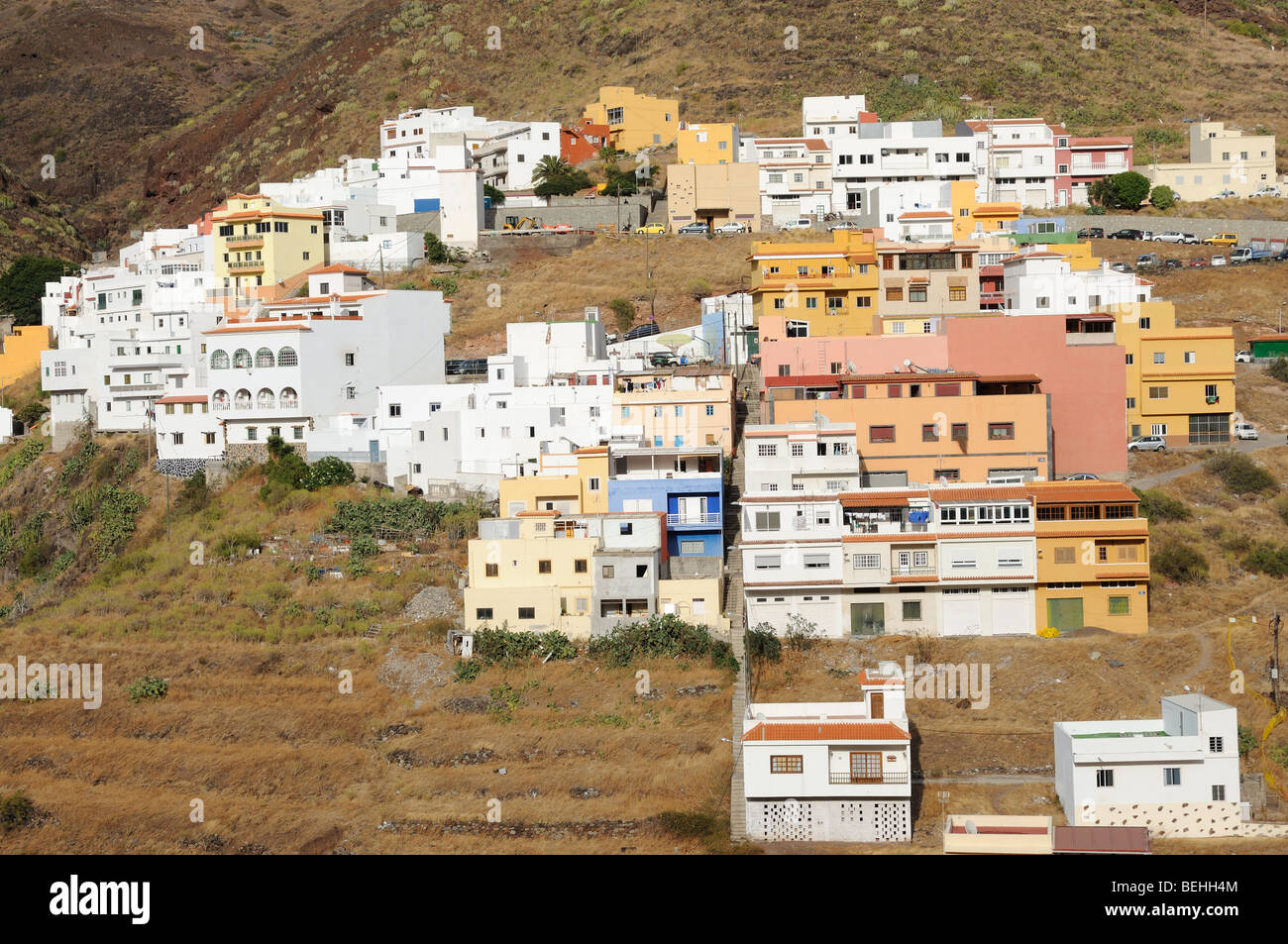 Village in the Mountains. Canary Island Tenerife, Spain Stock Photo