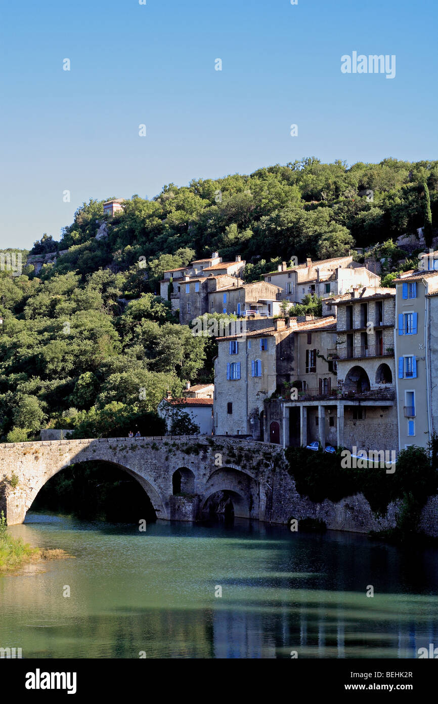 The village of Sauve in the Gard, France Stock Photo Alamy