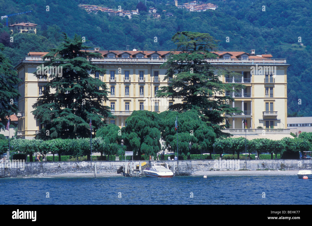 Grand Hotel Victoria in Menaggio, Lake Como, Lombardy, Italy Stock ...