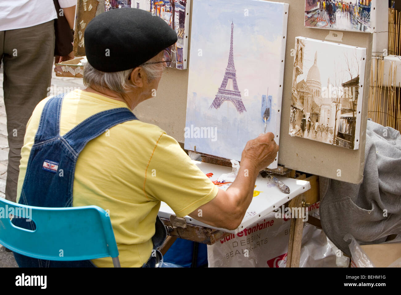 painter , Paris, France Montmartre Stock Photo