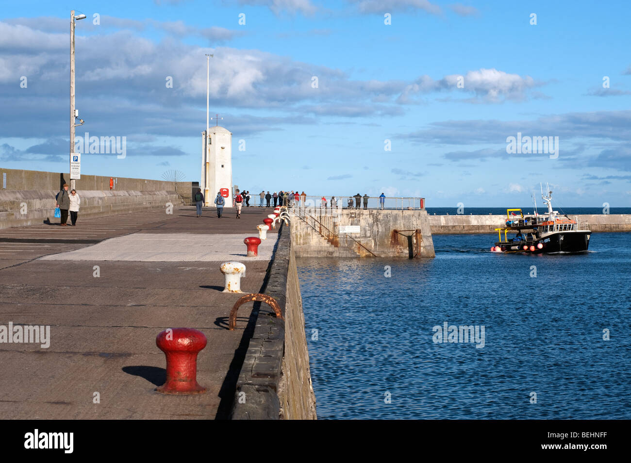 Seahouses Pier in Northumberland,'North East',England,'Great Britain','United Kingdom',GB,UK,EU Stock Photo