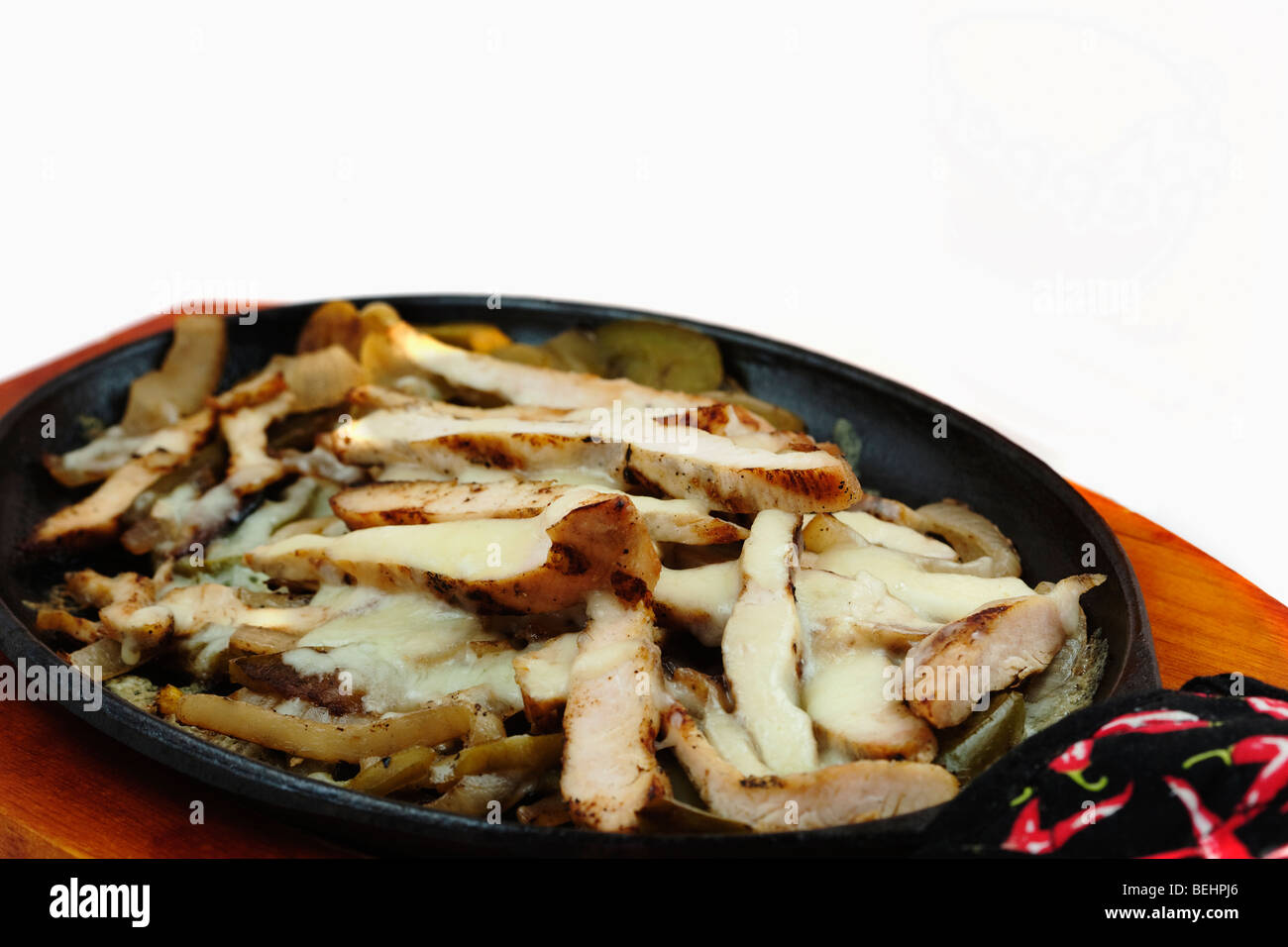 Chicken strips in a fajita hires stock photography and images Alamy