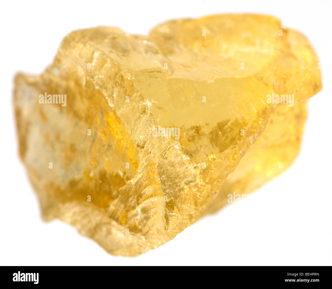 Rough Uncut Citrine Crystal Yellow Quartz Stock Photo Alamy